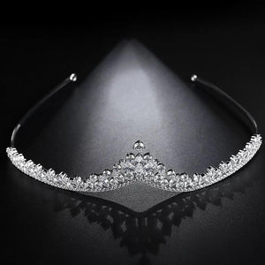 Elegant Princess Cubic Zirconia Tiara