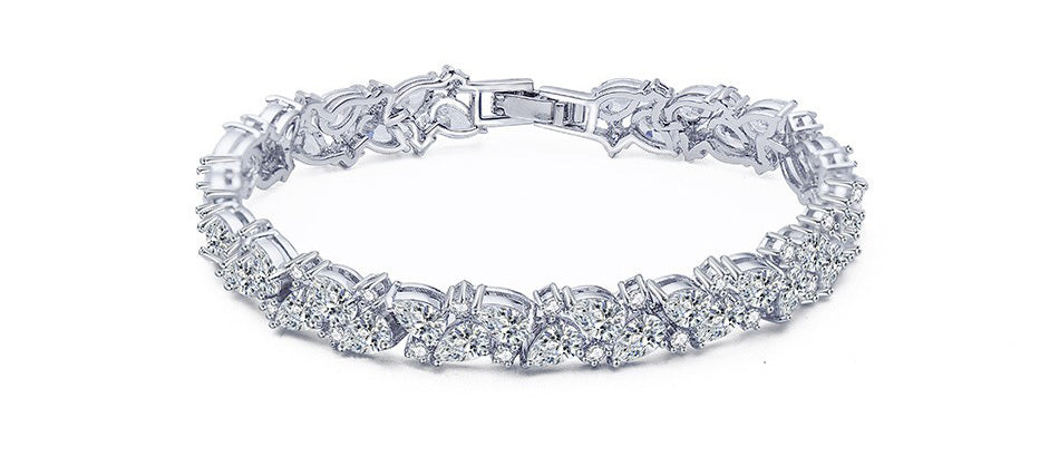 Cluster Cubic Zirconia Bracelet