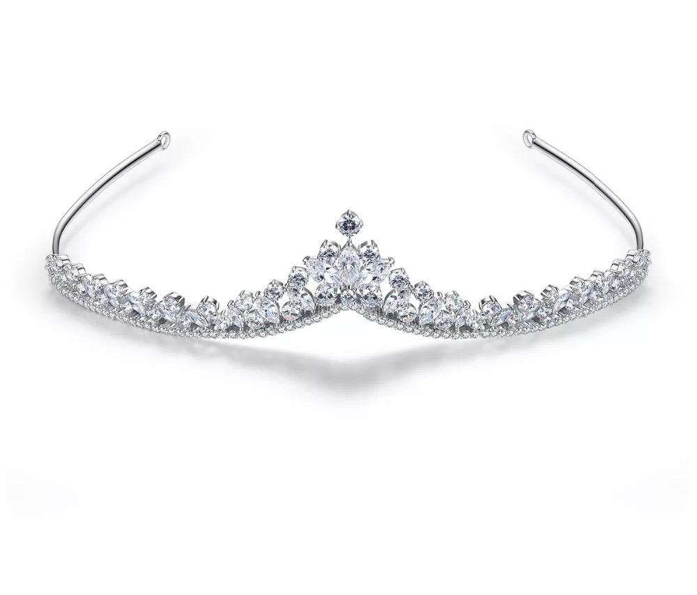 Elegant Princess Cubic Zirconia Tiara